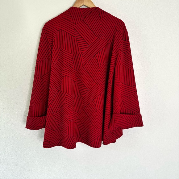 IC by Connie K red black jacket 3X - Picture 4 of 6